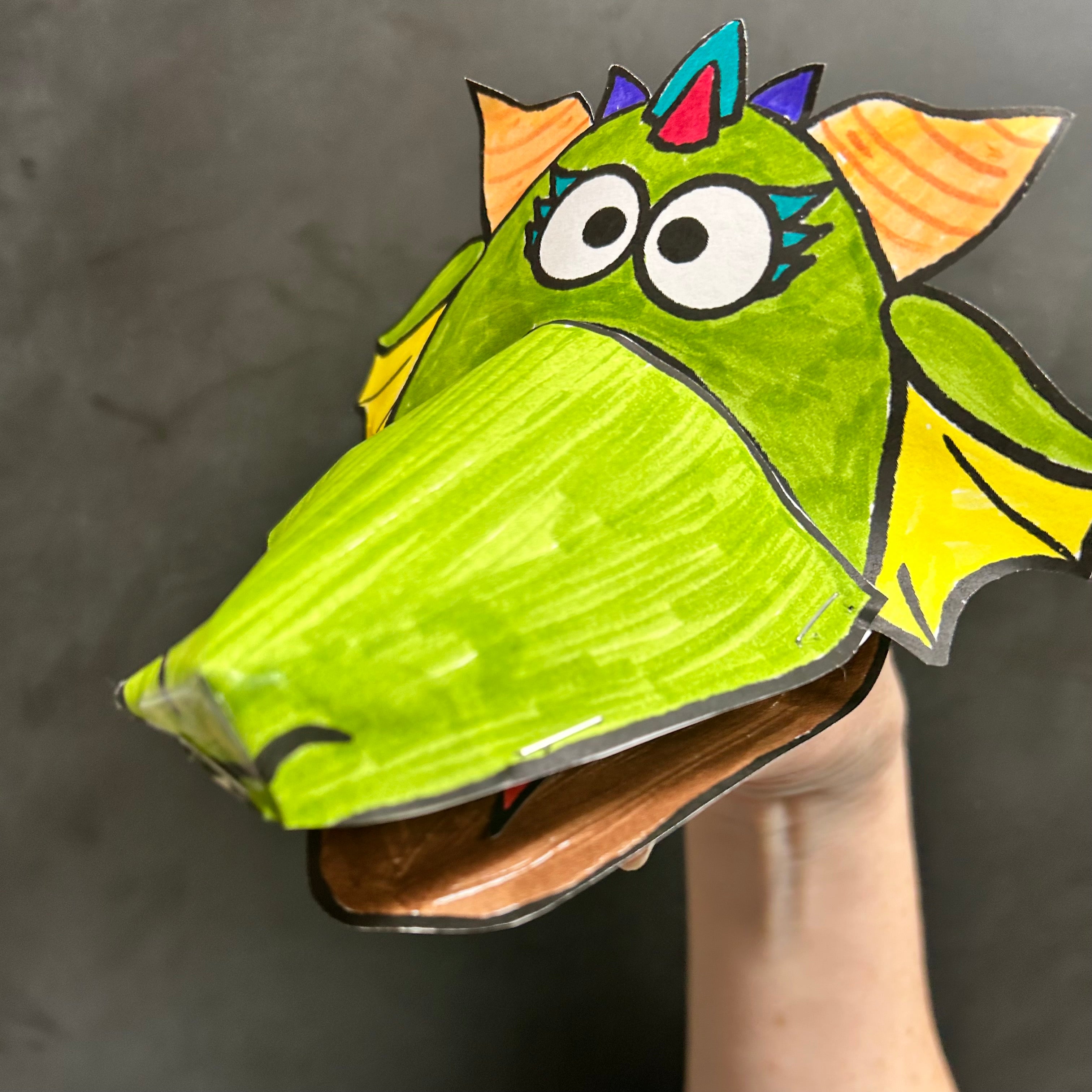 Paper Dragon Puppets – Puppet Pie