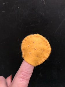Ritz Cracker Finger Puppet
