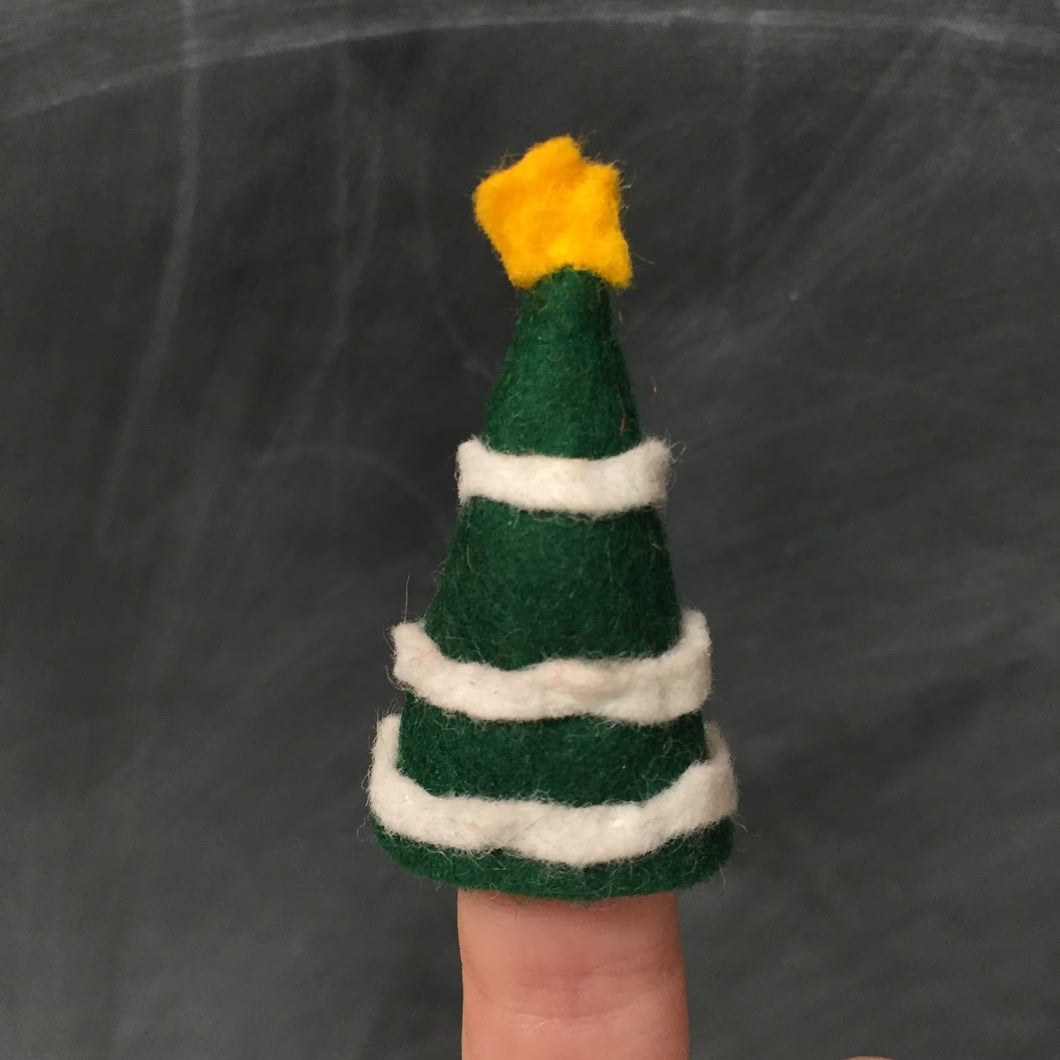 Christmas Tree Finger Puppet