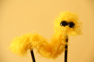 Wiggle Worm Rod Puppet